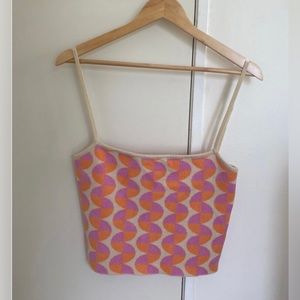 Verge Girl Knit Pink/Orange summery tank